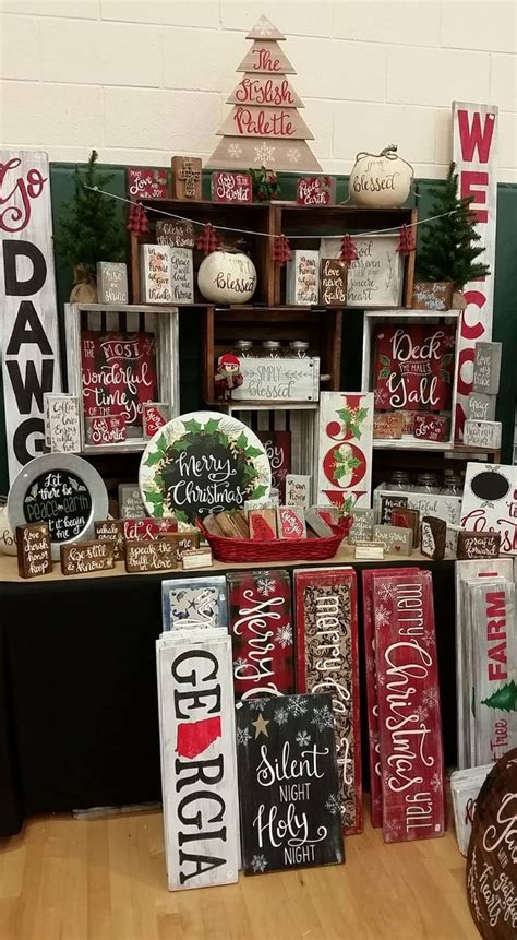 Craft Show Display Using Crates By The Stylish Palette Christmas Craft Show Craft Fair