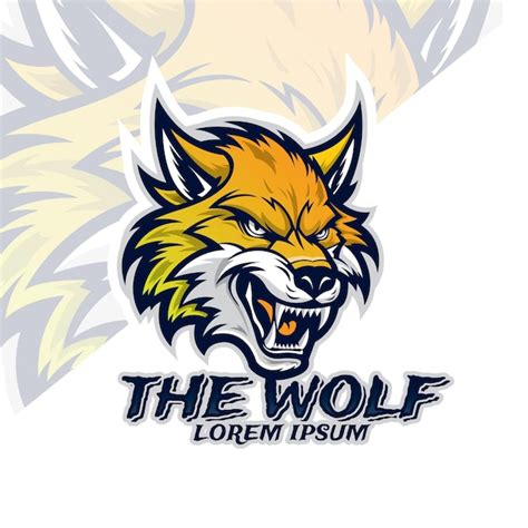 Premium Vector Wolf Logo Mascot Wolves Logo Esport Design Gamer
