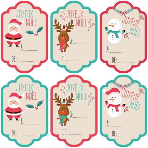 Sticker Noël 6 étiquettes Pour Cadeaux Stickers Stickers FÊtes