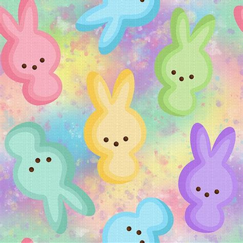 Easter Pastel Peeps Seamless Instant Download Etsy