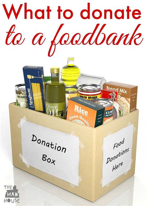 What To Donate To A Foodbank Food Bank Food Bank Donations Little