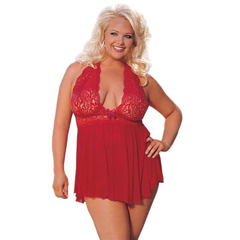 Sexy Women Hot Sale Red Lace Underwear Erotic Lingerie Plus Size Sexy Sleepwear S M Xl 2xl 3xl