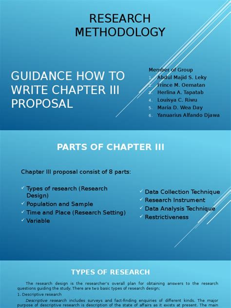 Terms in this set (4). How to Write Chapter 3 Proposal (Presentation ...