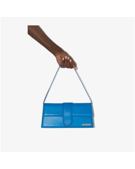Jacquemus Le Bambino Long Leather Bag Leather In Blue Lyst