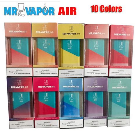 Hot Mr Vapor Air Disposable Device Pod Starter Kit 350mah Battery 3ml