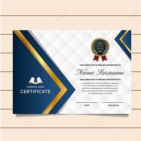 Certificado De Empresa Premium Moderno De Logro Y Plantilla De
