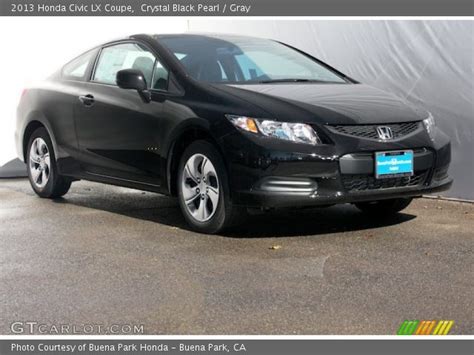 I was blown away by the standard features and new look. Crystal Black Pearl - 2013 Honda Civic LX Coupe - Gray ...