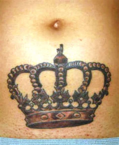 Crown Tattoo Below The Naval Best Crown Tattoos For Women Crown Tattoos For Women King