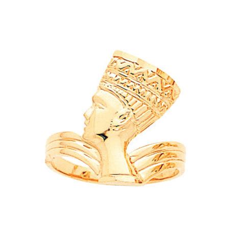 14k Gold Nefertiti Ring Pharoah Ring Gold Ring Etsy