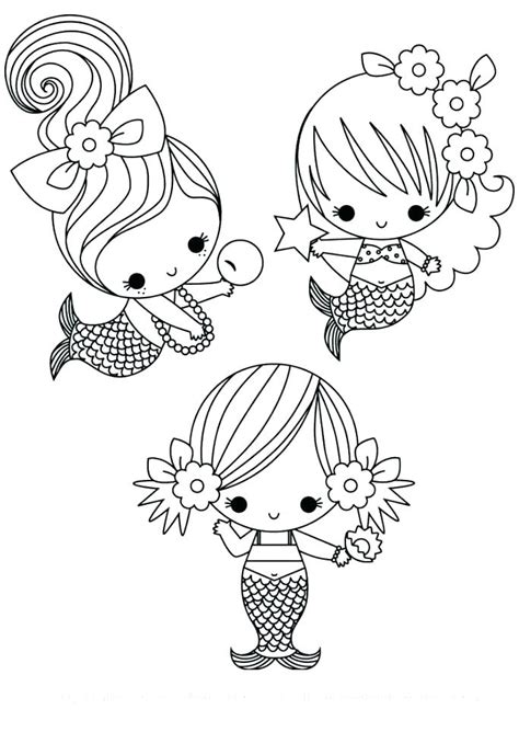 They live in the sea or other. Mermaid Anime Coloring Pages at GetColorings.com | Free ...