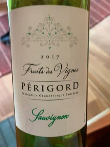 2018 Producta Vignobles Fruits des Vignes Périgord Sauvignon Vivino US