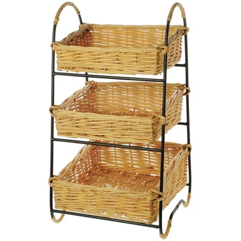 Display Stand 3 Tier Oblong Galvanized 20l X 11 12w X 23h Low Prices