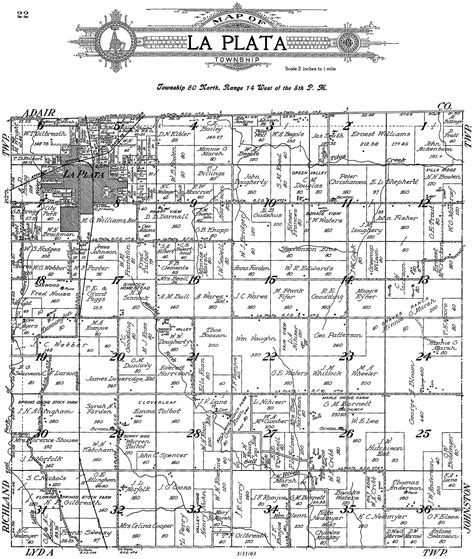 Laplata Township Plat Map