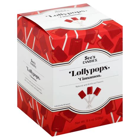 see s candies cinnamon lollypops shop candy at h e b