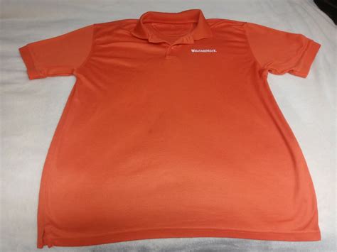 Whataburger Polo Shirt Employee Uniform Orange Size L Gem