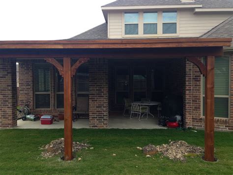 Attaching a patio roof entails intermediate carpentry skills and creativity because there are many ways that you can choose here are 7 different ways of attaching a patio roof to an existing house that you can apply. Custom Patio Cover In McKinney - Hundt Patio Covers