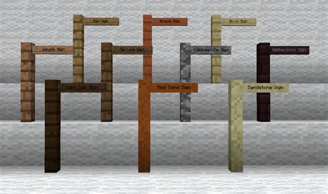 Custom Signposts Minecraft Mods Curseforge