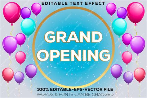 Premium Vector Grand Opening Flyer Template Realistic Grand Opening