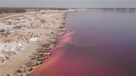 The Pink Lake Of Senegal Thats Saltier Than The Dead Sea