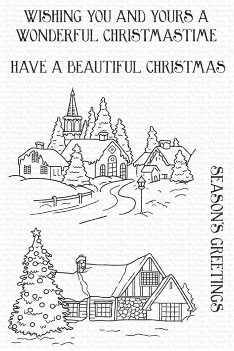 Cs 602 My Favorite Things Seasons Greetings Clear Stamps My Favorite