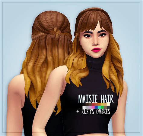 Sims 4 Maxis Match Ombre Hair Happy Living
