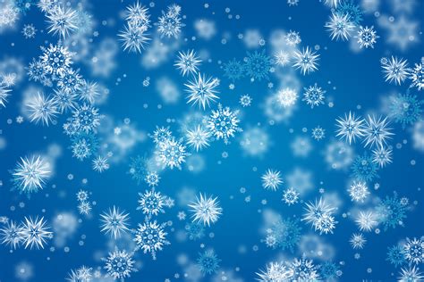 Blue Winter Snowflakes Background Psd Psdgraphics