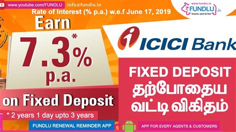 State bank of india provides information on the various interest rates offered by it on various loans and deposit schemes. ICICI Bank Fixed Deposit Rates update w.e.f June 17, 2019 ...