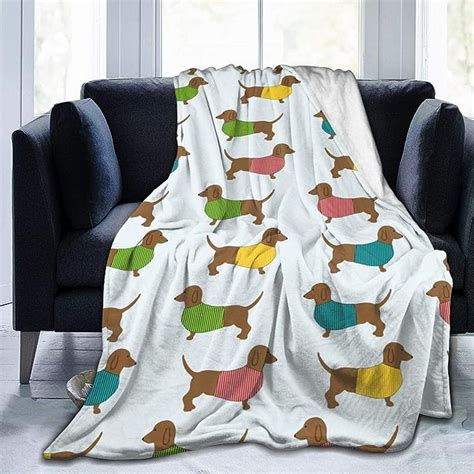 Lttie Blanket Dachshund Dog All Seasons Throw Blanket Ultra