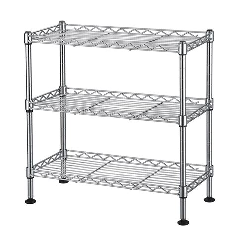 Zimtown 3 Tier Metal Storage Rack Wire Shelving Unit For Small Dorms