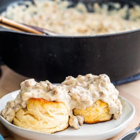 Grandmas Classic Southern Biscuits And Sausage Gravy Recipe Erhardts Eat