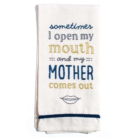 Mother Comes Out Tea Towel Tea Towels Cotton Tea Towels