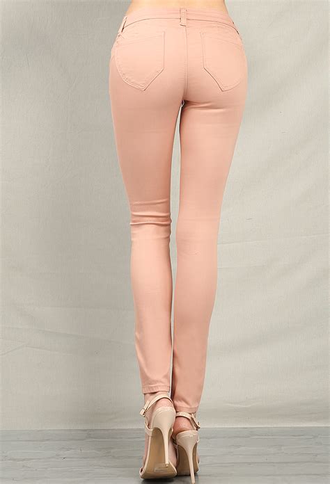 Colored Butt Lifting Skinny Jeans Shop What S New At Papaya Clothing