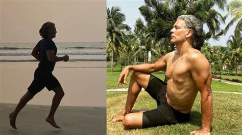 Milind Soman shared Naked Run photo on his 55th Birthday ५५ वय