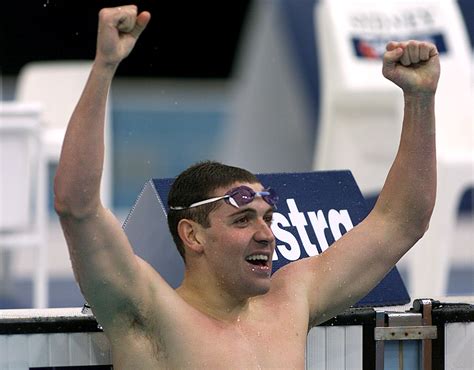 Matt Dunn Reacts After Australian Olympic Swimming Trials In Sydney