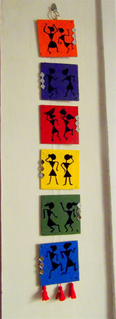 Have you been sitting at home realizing it's finally time to decorate? warli wall hanging | DIY projects to try | Pinterest ...