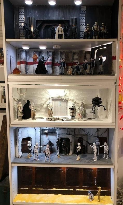 The Shelves Are Filled With Star Wars Figurines