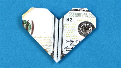 Dollar Origami Heart Tutorial How To Make A Dollar Heart Youtube