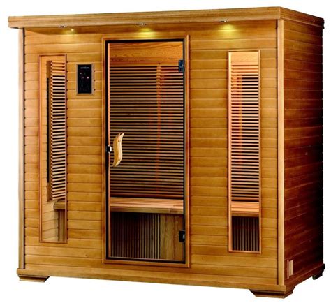 Cedar Infra Red 4 Person Indoor Sauna Infrared Saunas