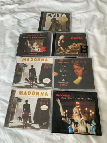 Madonna Evita Album And Singles Dont Cry For Me Argentina You Must Love Me Ebay