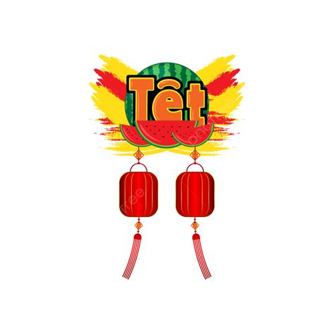 Tet New Year Vector Png Images Vietnamese New Year Tet With Brush
