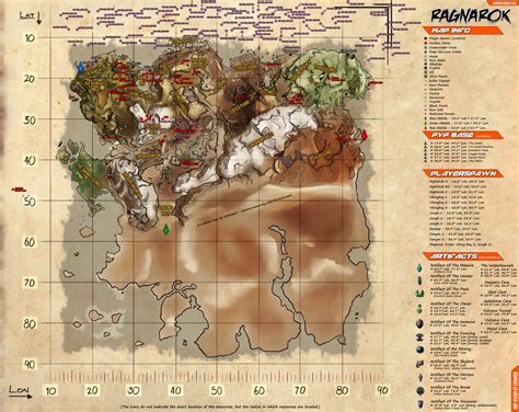 Ark Ragnarok Cave Map Arch Cave Ragnarok Official Ark Survival