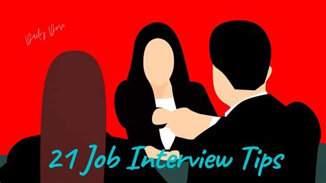 21 Job Interview Tips How To Make A Great Impression Youtube