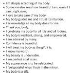 Positive Affirmations For Body Image Authentically Del