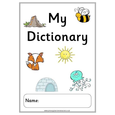 My Dictionary Colour Primary Classroom Resources