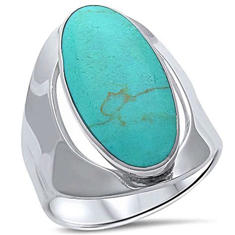 Green Copper Turquoise 925 Sterling Silver Ring Sizes 5 11 For More