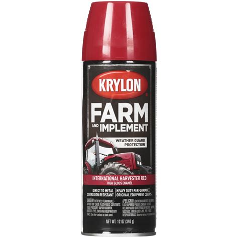 Krylon Farm And Implement Paint Gloss International Harvester Red 12 Oz