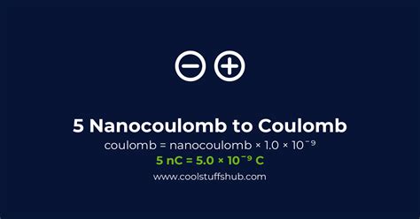 5 Nanocoulomb To Coulomb Conversion 5 Nc To C