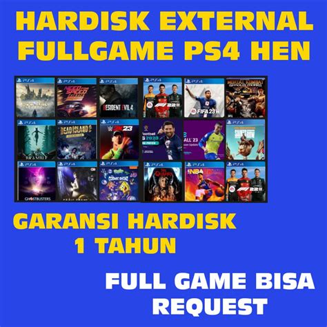 Jual Hardisk Isi Game Ps4 Hen Shopee Indonesia