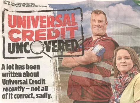 fury as dwp spends £200k on giant advert for universal credit as charities reveal claimants