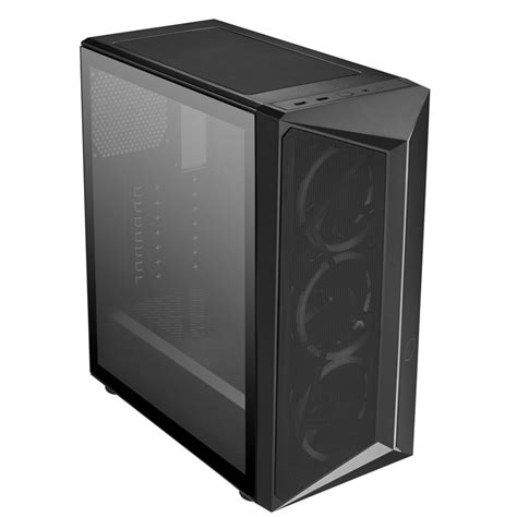 Kustom Pcs Cooler Master Cmp 510 Black Midi Tower Case With 3 X Argb Fans